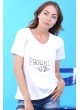 Brooklyn 67 Kabartma Beyaz T-Shirt