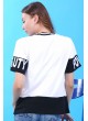 Beauty Power Şeritli Beyaz T-Shirt