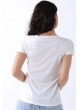 Kare Yaka Beyaz T-Shirt