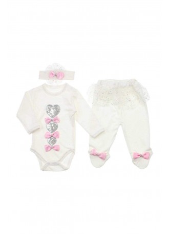 Kız Bebek Hediyelik 3 lü Zbın Set 052-272-021
