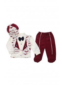 Erkek Bebek Bıyıklı Papyonlu Takım 052-297-007
