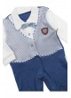Erkek Bebek Yelekli Papyonlu Tulum 052-293-013