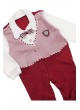 Erkek Bebek Yelekli Papyonlu Tulum 052-293-007