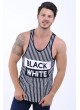 Black White Baskılı Lacivert Atlet