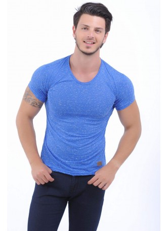 Kırçıllı Mavi T-Shirt