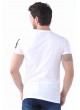 Fermuar Cepli Beyaz T-Shirt