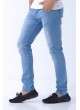 Taşlamalı Açık Mavi Denim