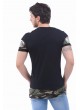 Rebel For Life Baskı Siyah T-Shirt