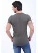 Siyah Kamuflaj Baskı Haki T-Shirt
