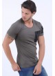 Fermuar Cepli Haki T-Shirt