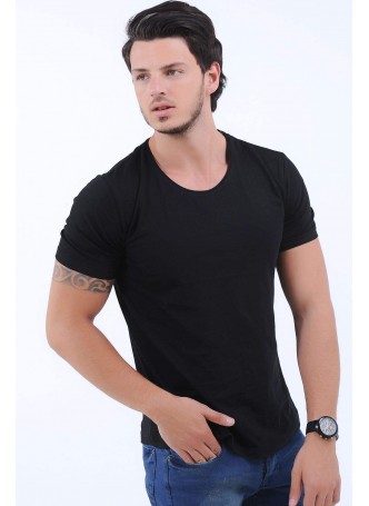 Siyah O Yaka T-Shirt