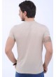 V Yaka Kahve T-Shirt