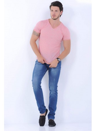 Yıkamalı Taşlı Açık Mavi Denim