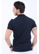 Damla Desen Polo Yaka Siyah T-Shirt