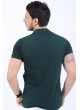 Siyah Noktalı Polo Yaka Haki T-Shirt