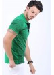 Siyah Noktalı Polo Yaka Yeşil T-Shirt