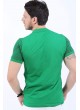 Siyah Noktalı Polo Yaka Yeşil T-Shirt
