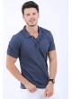 Polo Yaka Basic Füme T-Shirt