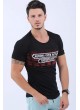 Aurora Baskılı Siyah T-Shirt