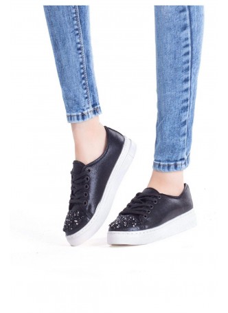 Bab Siyah Bayan Spor Babet Ayakkabı