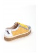Beh Hardal Sarısı Gümüş Detaylı Bağcıklı Bayan Spor Babet Ayakkabı