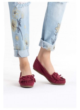 Corciks Gül Kurusu Bayan Süet Babet