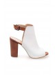Mrt Beyaz Cilt Bayan Topuklu Ayakkabı