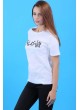 Taş Yazılı Beyaz T-Shirt