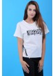High Above Baskılı Beyaz T-Shirt