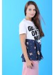 Get Los Baskılı Beyaz T-Shirt