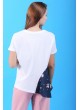 Get Los Baskılı Beyaz T-Shirt