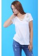 Kelebek Desen Beyaz T-Shirt