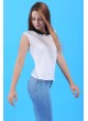 Bebe Yaka Kolsuz Beyaz T-Shirt