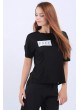 Free Time Baskılı Siyah T-Shirt