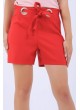 Kuşaklı Fuşya Şort