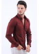 Siyah Desen Bordo Gömlek