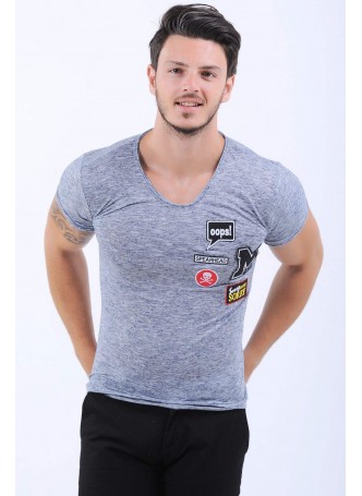 Armalı Gri T-Shirt