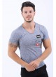 Armalı Gri T-Shirt