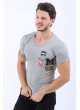 Armalı Krem T-Shirt