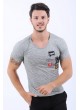 Armalı Krem T-Shirt