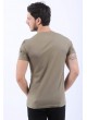 Siyah Baskı Haki T-Shirt