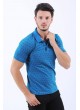 Damla Desen Polo Yaka Mavi T-Shirt