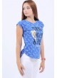 Young Crazy Baskılı Mavi T-Shirt