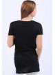 Altın Baskılı Siyah T-Shirt