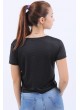 Çizgili Siyah T-Shirt