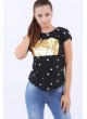 Your Self Baskılı Siyah T-Shirt