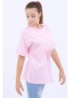 Femme Baskılı Bağcıklı Pembe T-Shirt