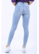 Fileli Buz Mavisi Denim