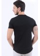 Armalı Siyah T-Shirt