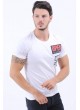 Open Armalı Beyaz T-Shirt